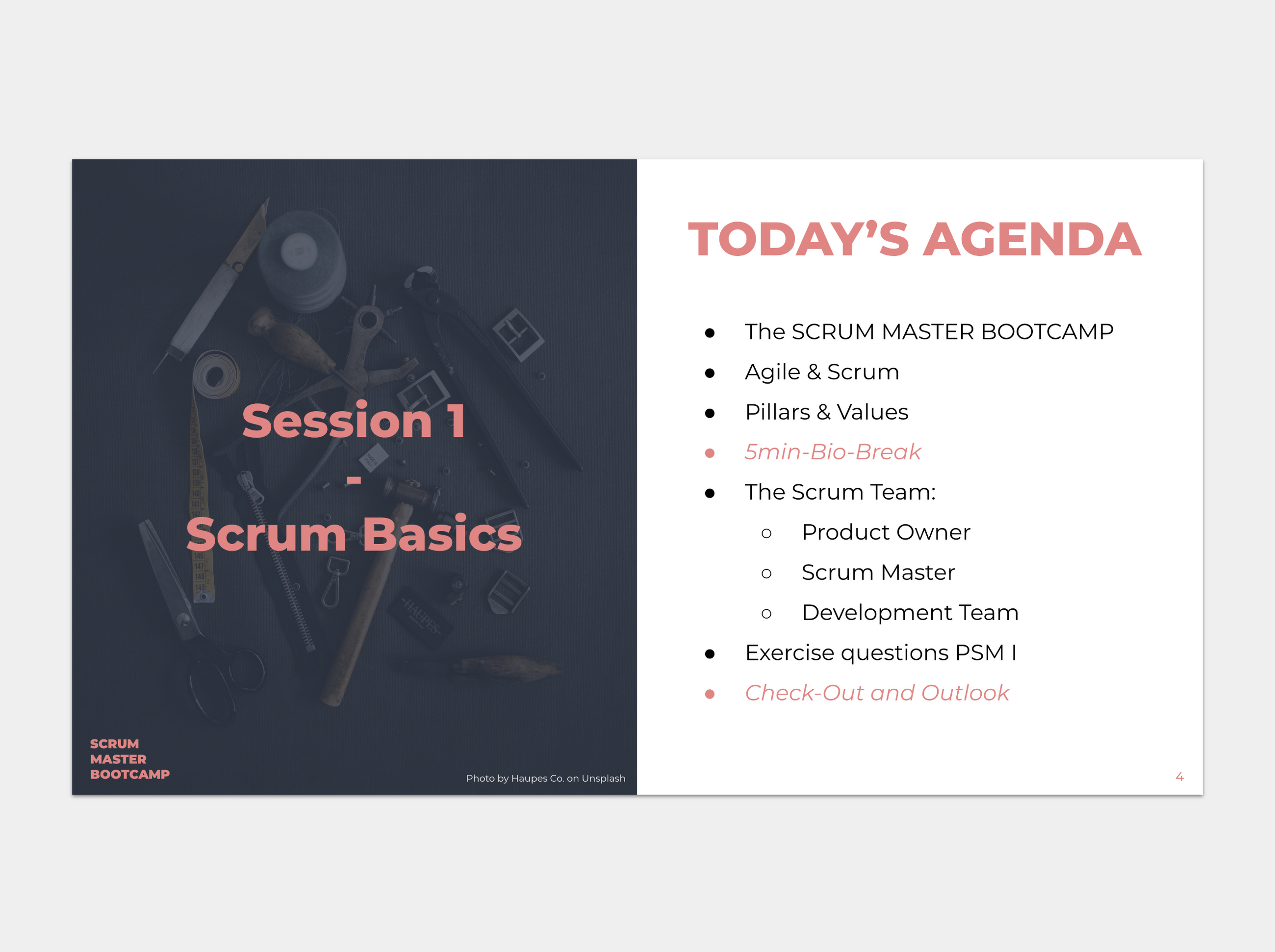 Scrum Master Bootcamp Spielertrainer Innovation & Agilität
